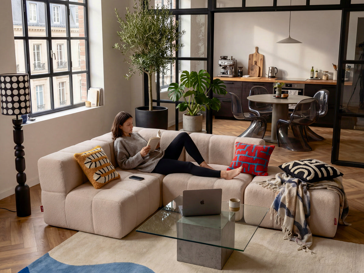4 Teiliges Modulares Sofa – Beige